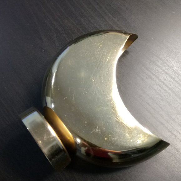 Gold Crescent Moon Planter - Picture 3 of 4